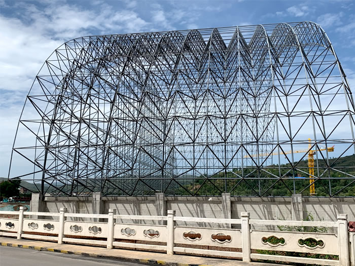 达州山寨矿储煤棚网架